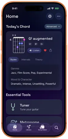 Guitar Wiz app interface